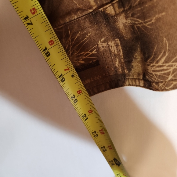 Cabela's Pheasant Print Brown Patterned Men's ButtonDown Long Sleeve Shacket 2XL - Picture 9 of 10